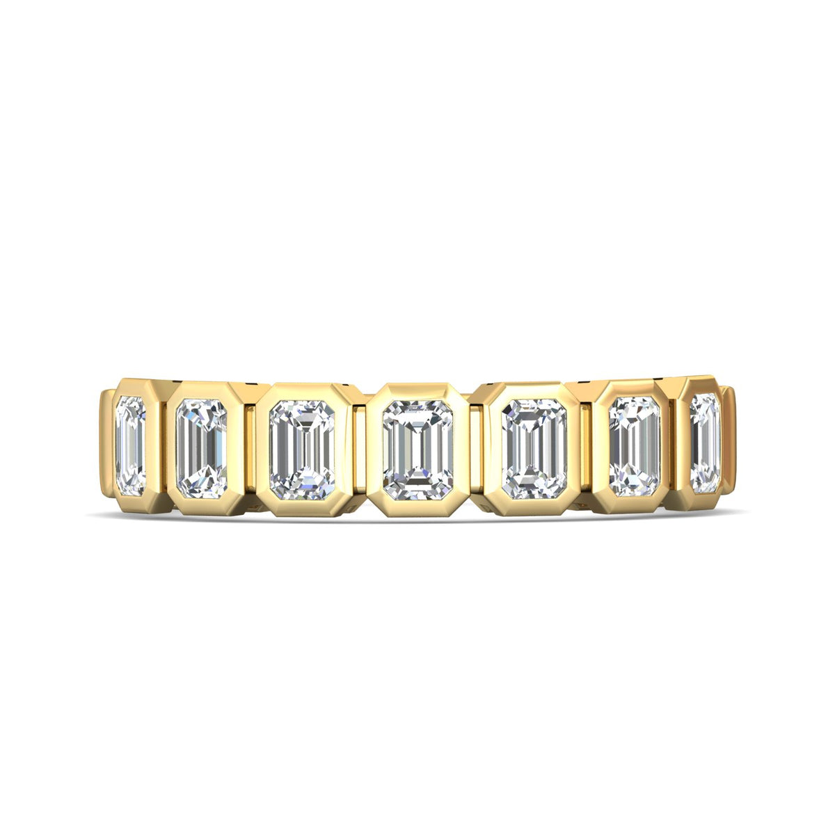 1ct. t.w. Emerald Cut Diamond Anniversary Ring in 14K White Gold