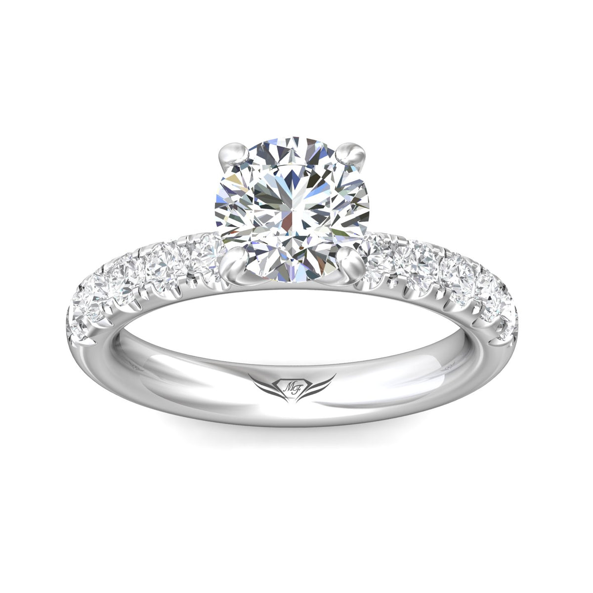5/8ct. t.w. Diamond Engagement Ring in 14K White Gold