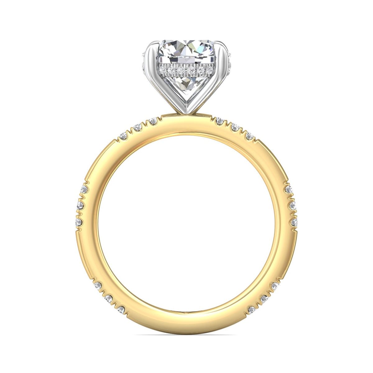 1/4ct. t.w. Diamond Engagement Ring in 14K Yellow and White Gold