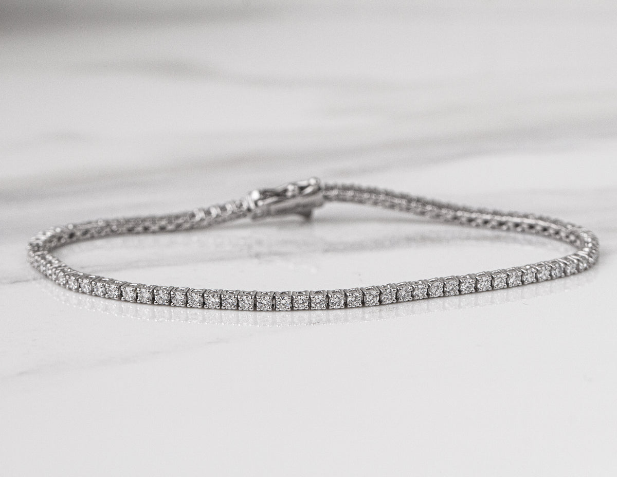 2ct. t.w. Newborn Lab Created Diamond Tennis Bracelet in 14K White Gold