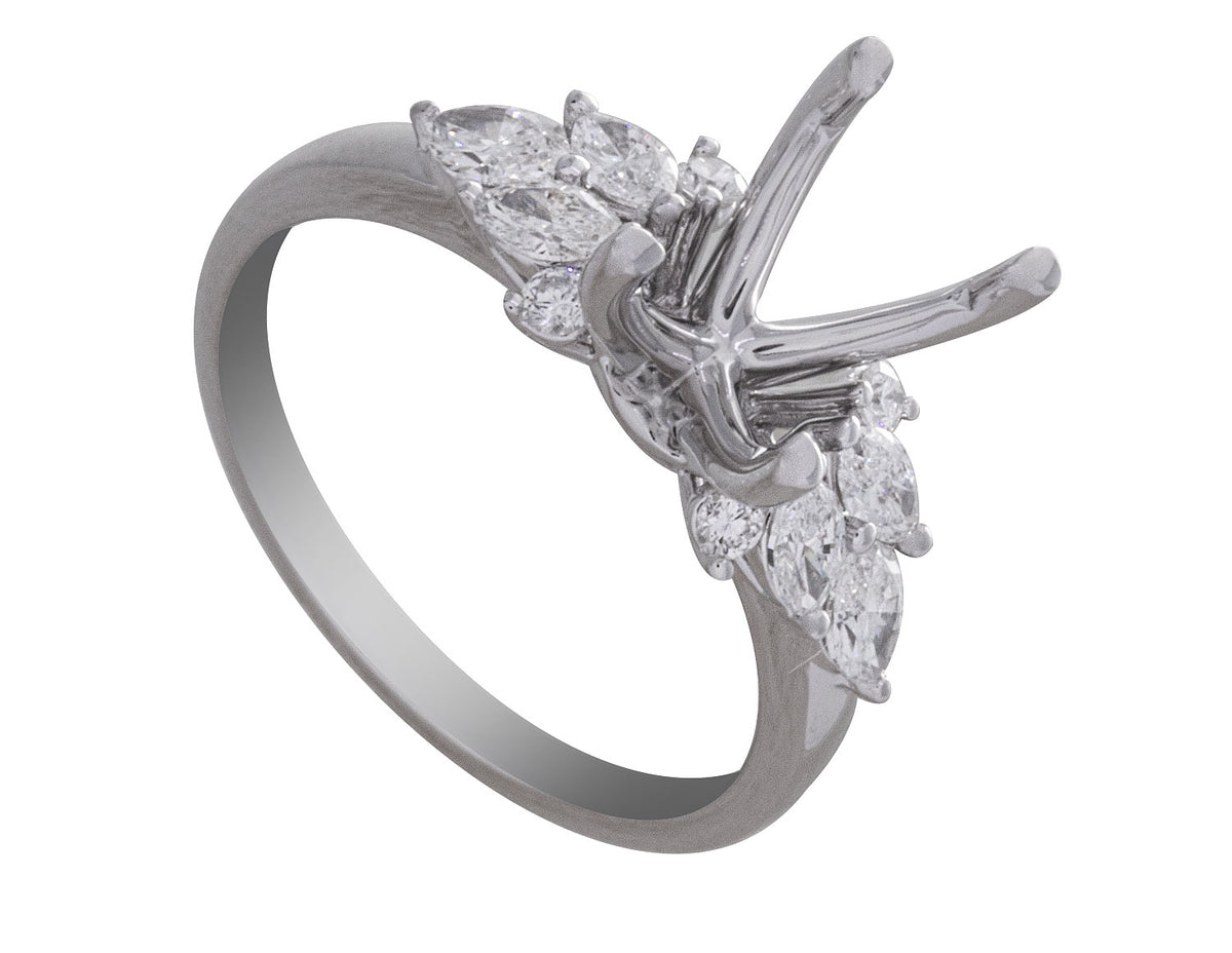 1/2ct. t.w. Diamond Engagement Ring in 14K White Gold