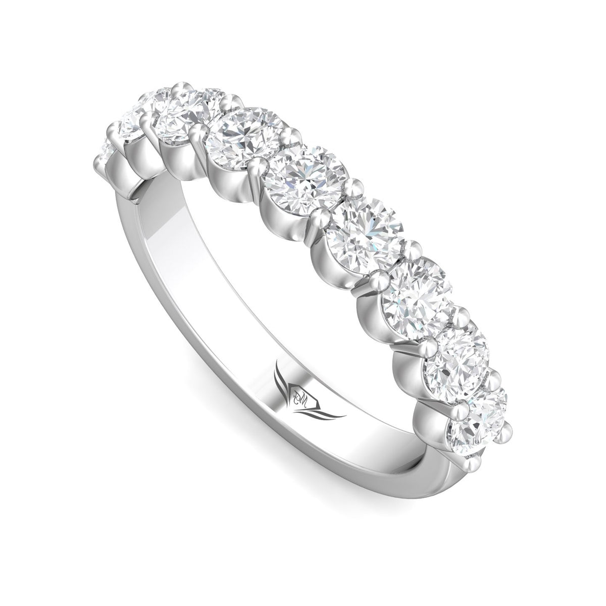 1 1/4ct. t.w. Diamond Wedding Ring in 14K White Gold