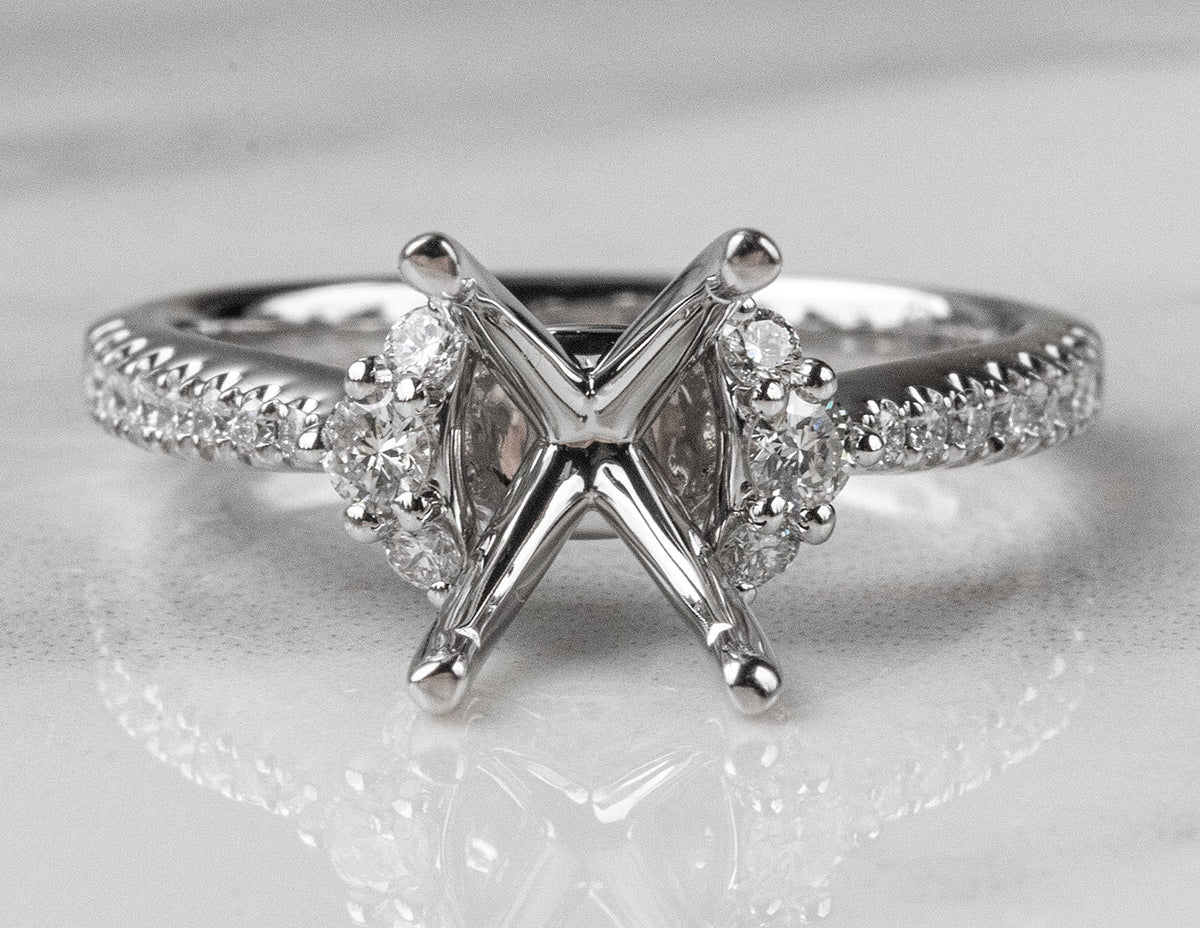 1/3ct. t.w. Diamond Engagement Ring in 14K White Gold