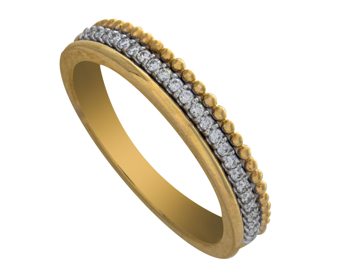 1/8ct. t.w. Diamond Anniversary Ring in 14K Yellow and White Gold