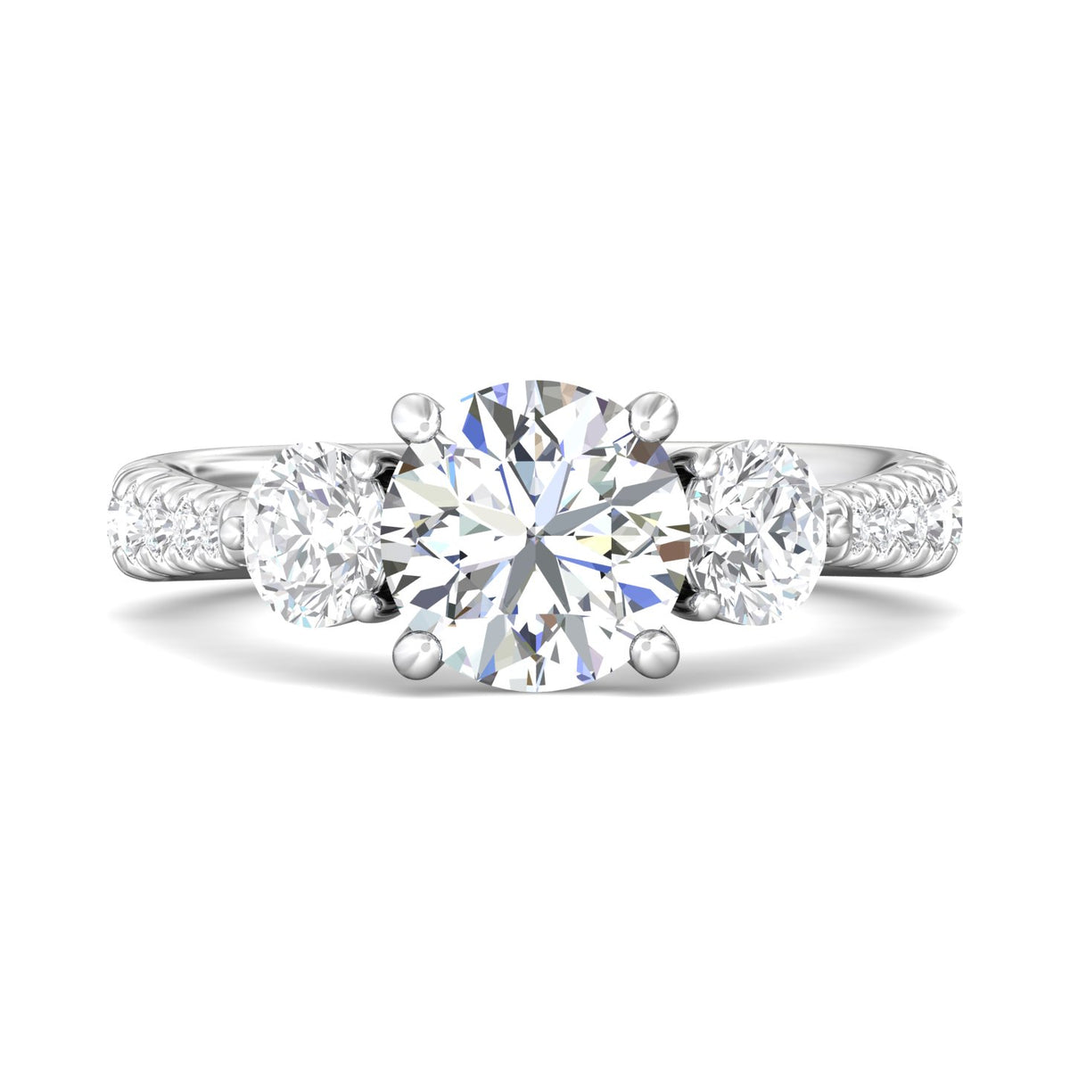 1 1/6ct. t.w. Diamond Engagement Ring in 14K White Gold
