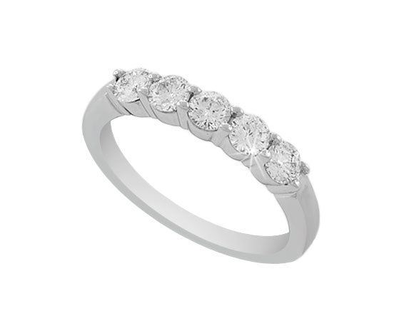 3/4ct. t.w. Kessler 81 Round Diamond Ring in 14K White Gold
