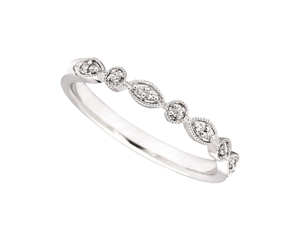 .05ct. t.w. Round Diamond Anniversary Ring in 14K White Gold