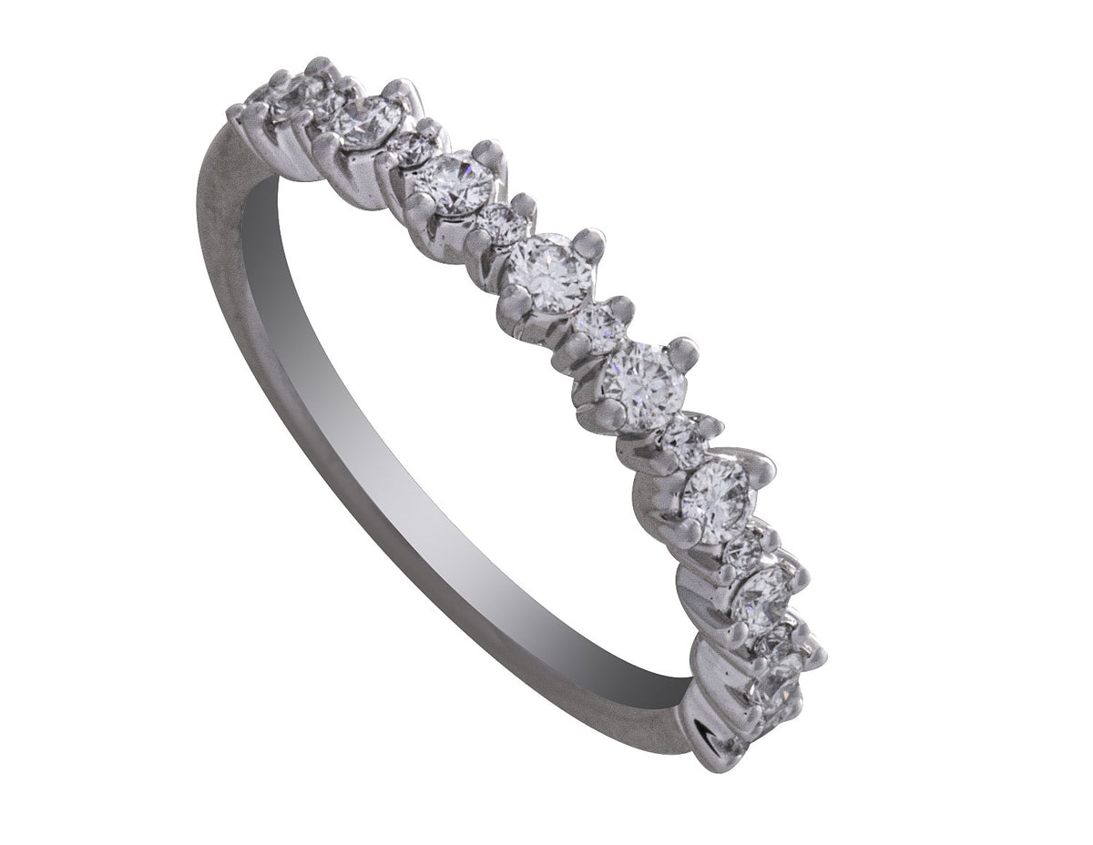 1/3ct. t.w. Diamond Anniversary Ring in 14K White Gold