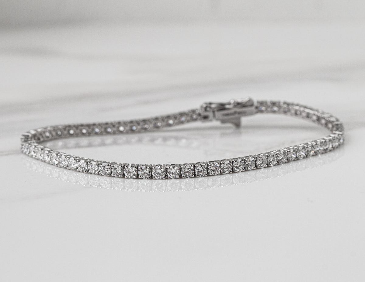 5ct. t.w. Newborn Lab Created Diamond Tennis Bracelet in 14K White Gold