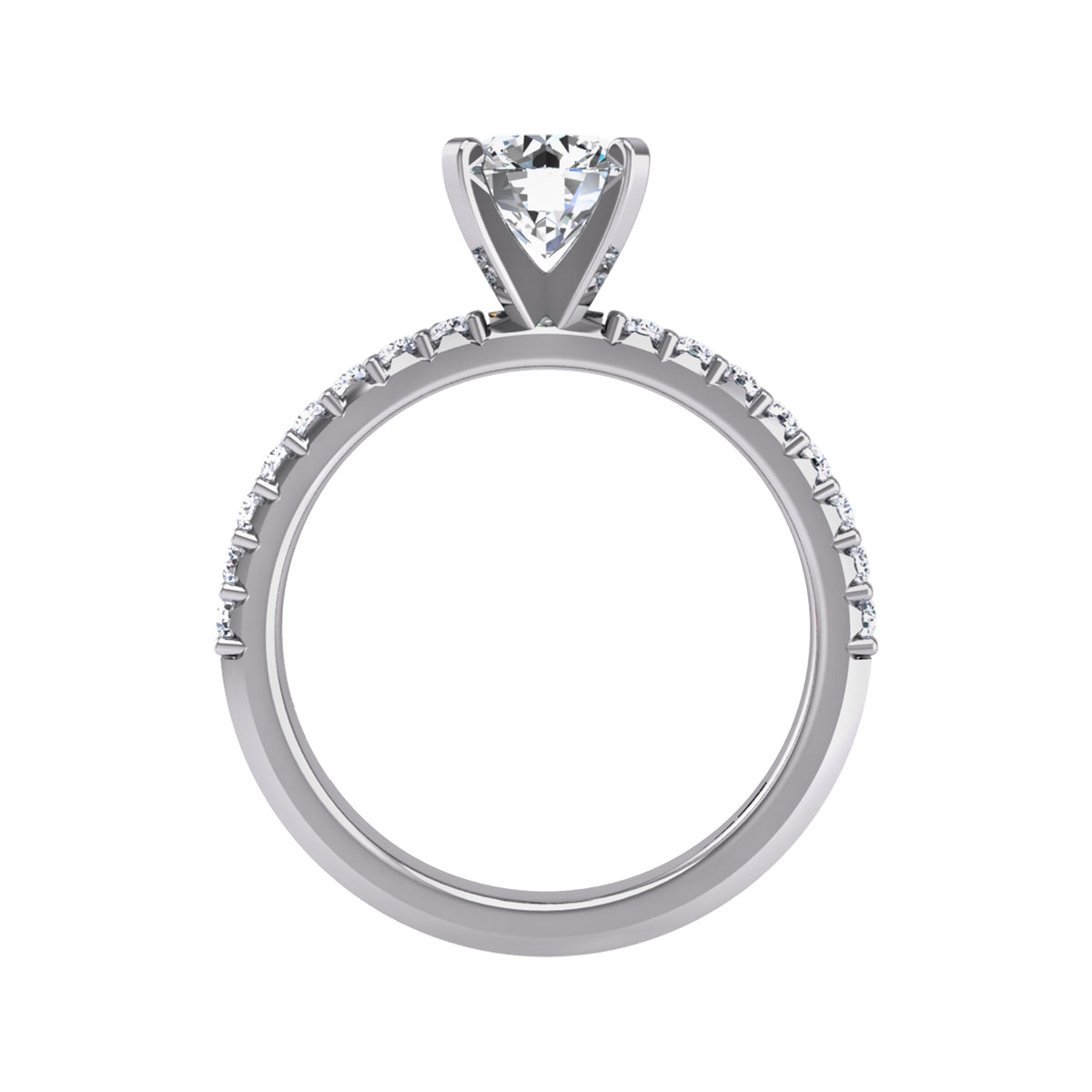 1/4ct. t.w. Diamond Engagement Ring in 14K White Gold