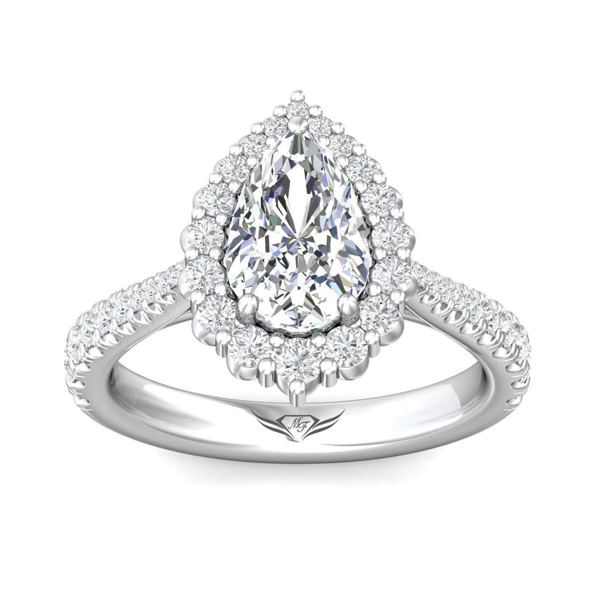 5/8ct. t.w. Diamond Engagement Ring in 14K White Gold