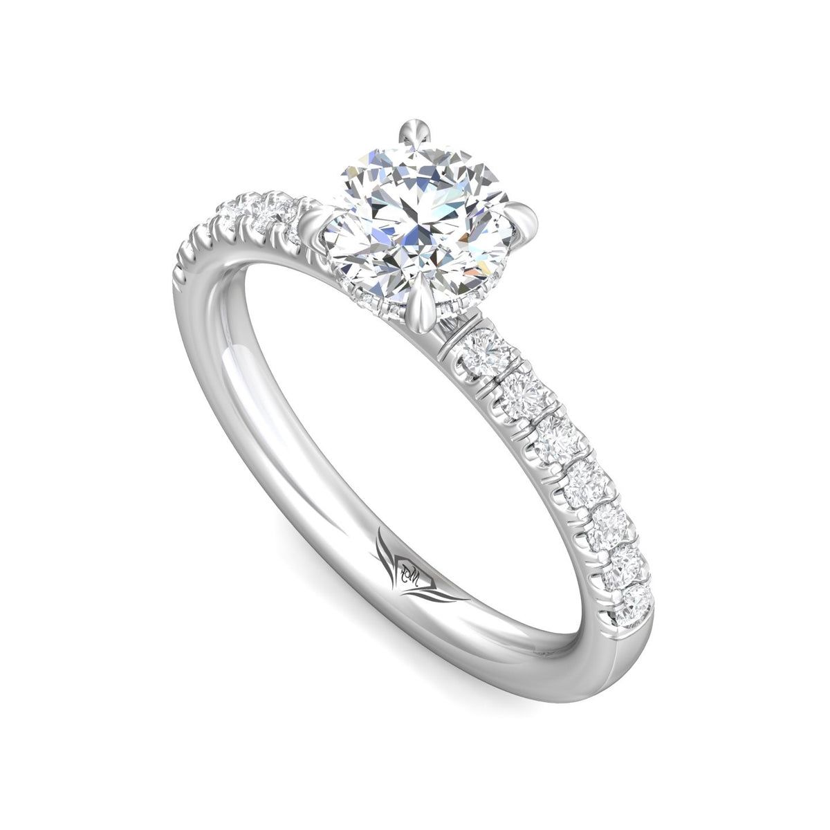 1/3ct. t.w. Diamond Engagement Ring in 14K White Gold