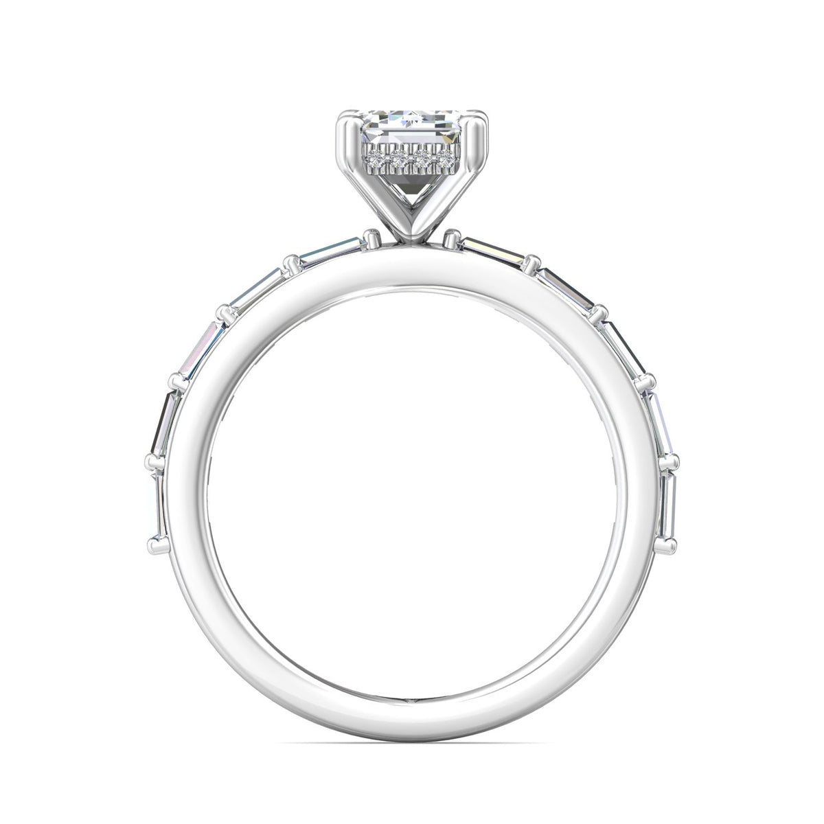 1 1/2ct. t.w. Diamond Engagement Ring in 14K White Gold