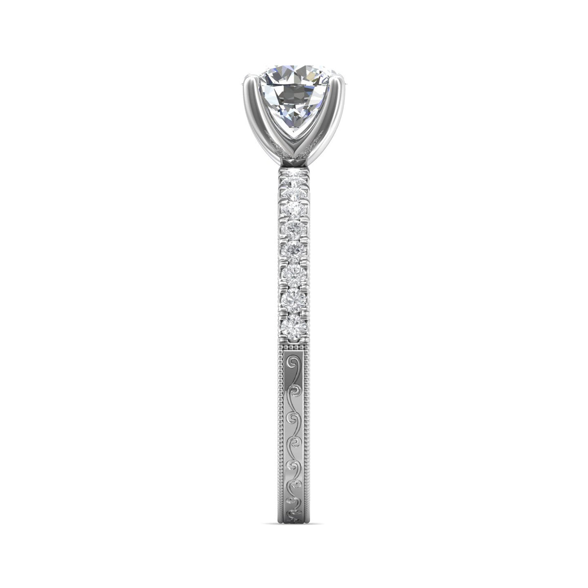 1/5ct. t.w. Diamond Engagement Ring in 14K White Gold