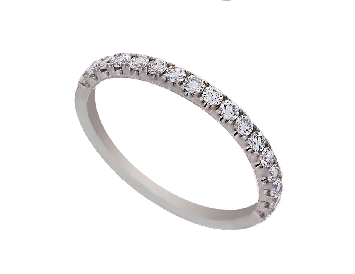 1/3ct. t.w. Round Diamond Anniversary Ring in 14K White Gold