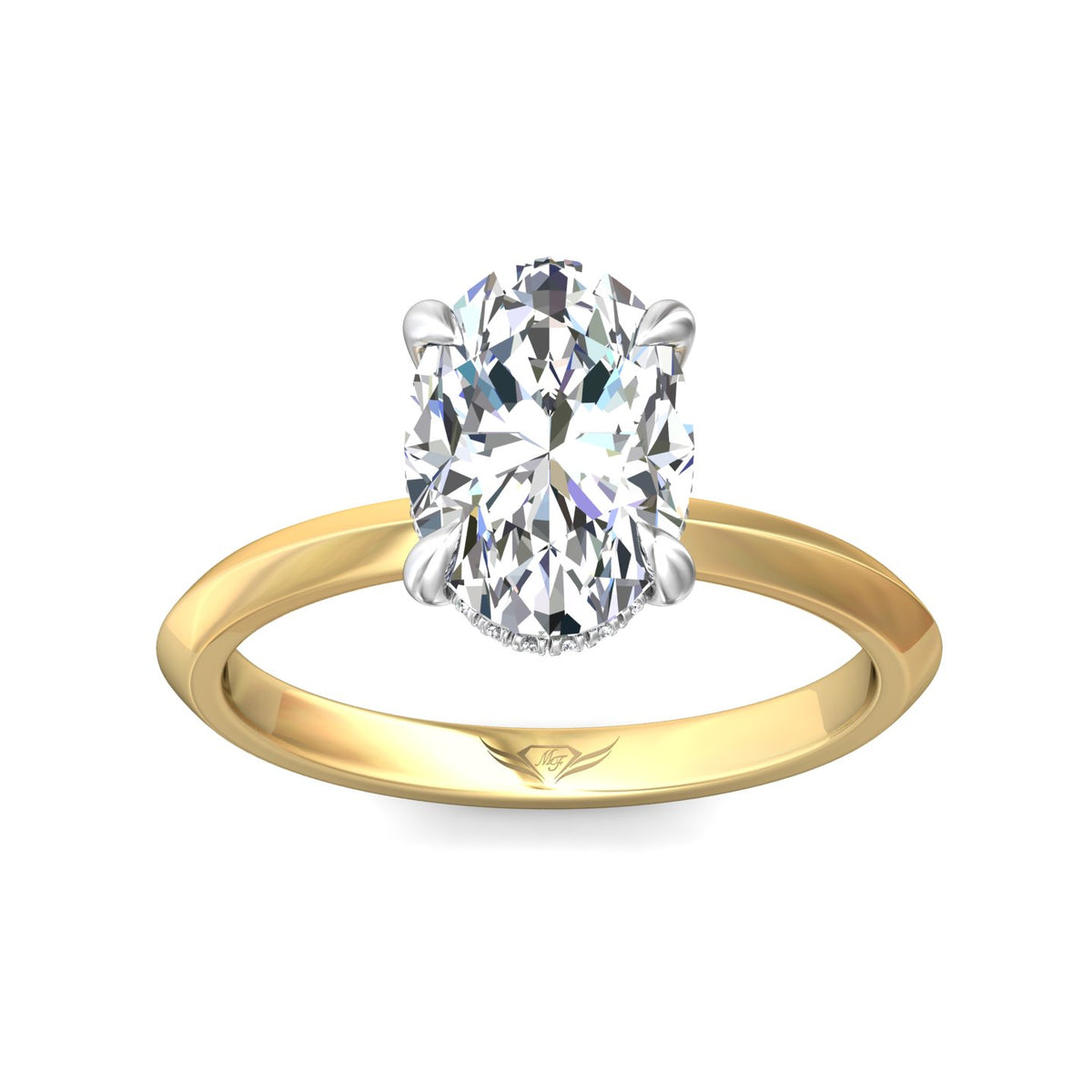 .05ct. t.w. Diamond Engagement Ring in 14K Yellow and White Gold
