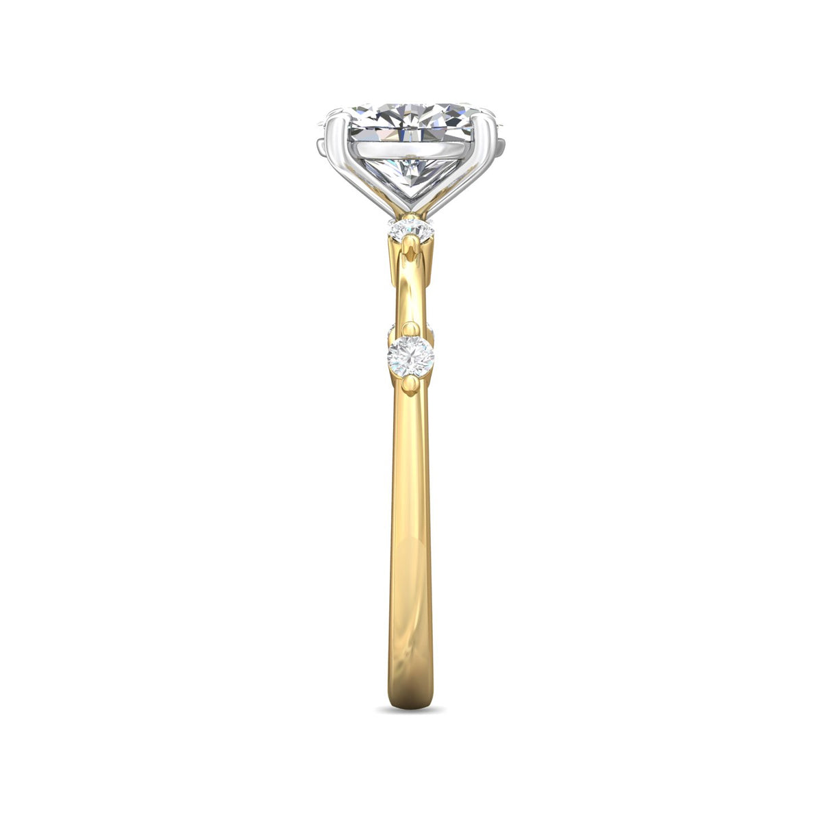 1/7ct. t.w. Diamond Engagement Ring in 14K White and Yellow Gold