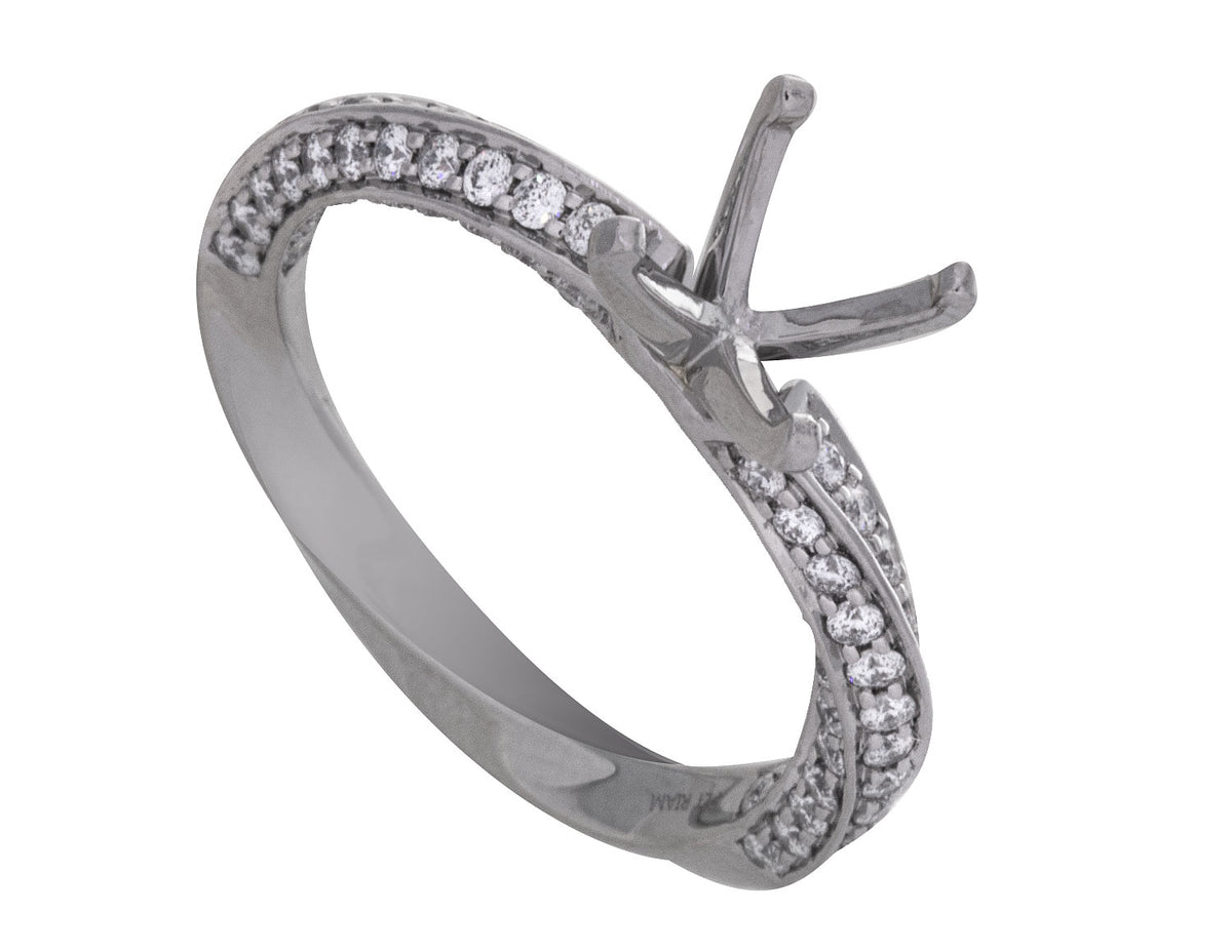 3/4ct. t.w. Kessler 81 Diamond Engagement Ring in Platinum
