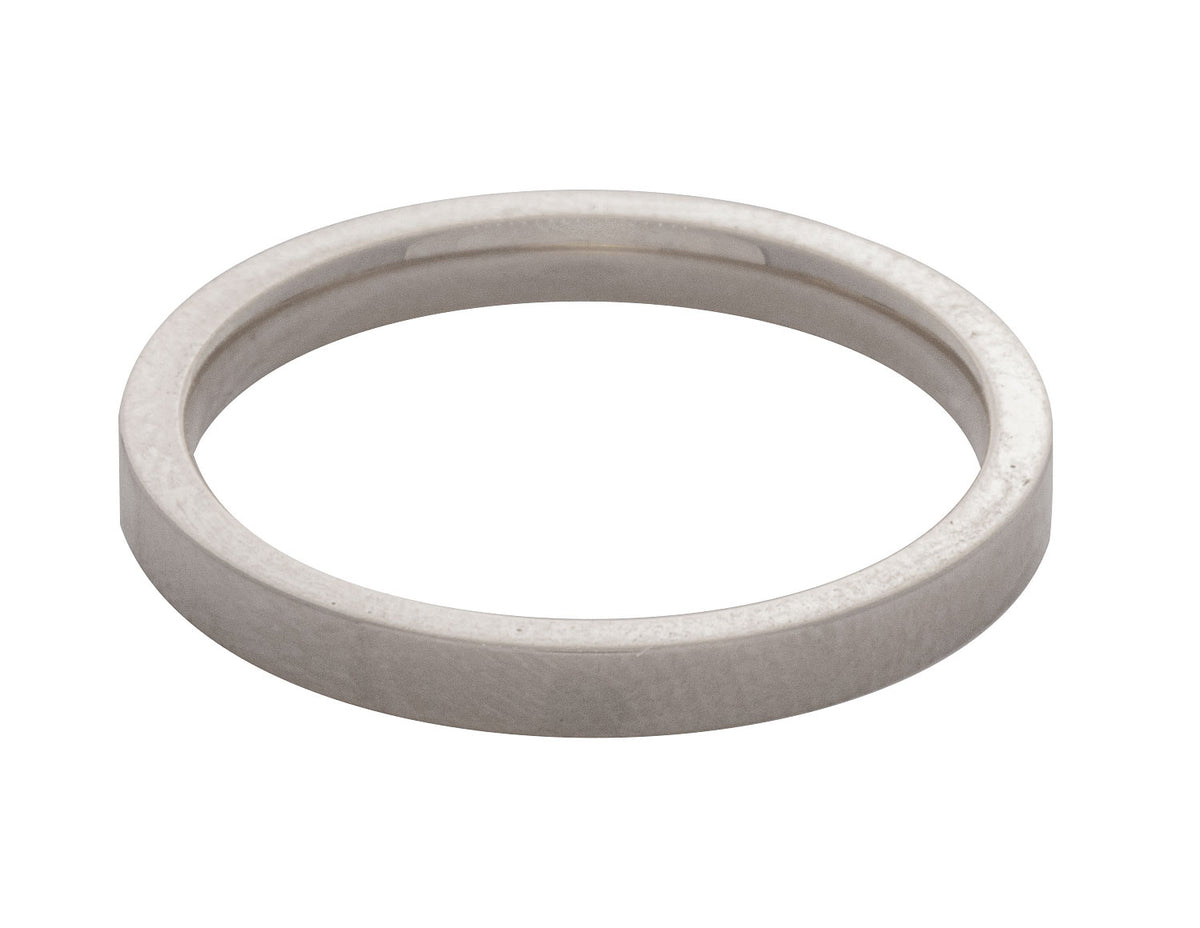 2mm Plain Wedding Ring in 14K White Gold