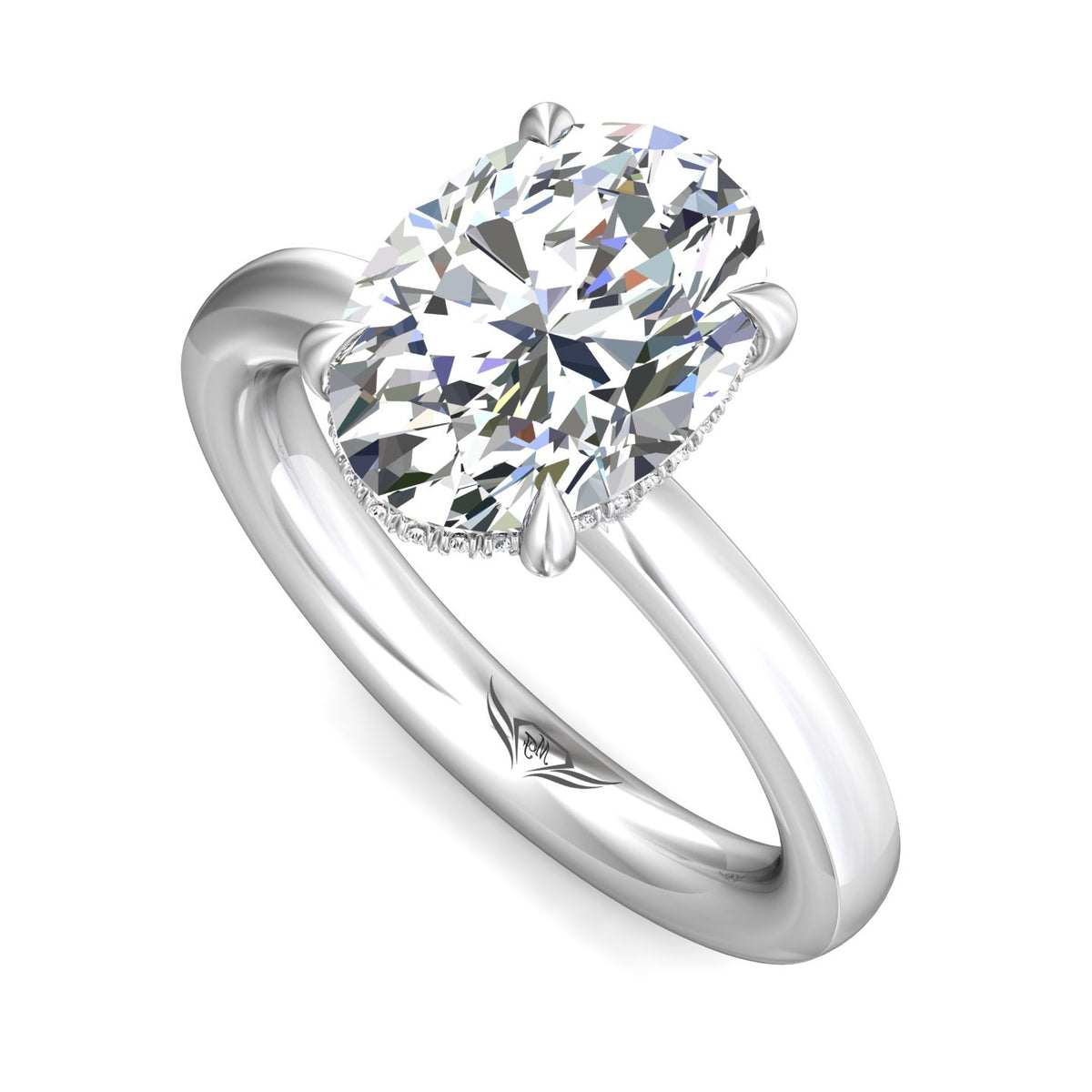 .05ct. t.w. Diamond Engagement Ring in 14K White Gold