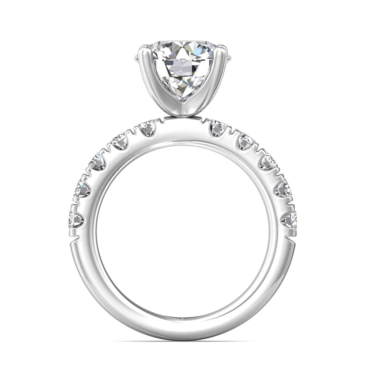 7/8ct. t.w. Diamond Engagement Ring in 14K White Gold