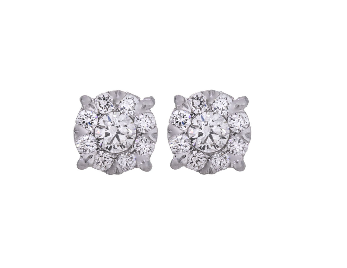 1/3ct. t.w. Diamond Lovebright Earrings in 10K White Gold