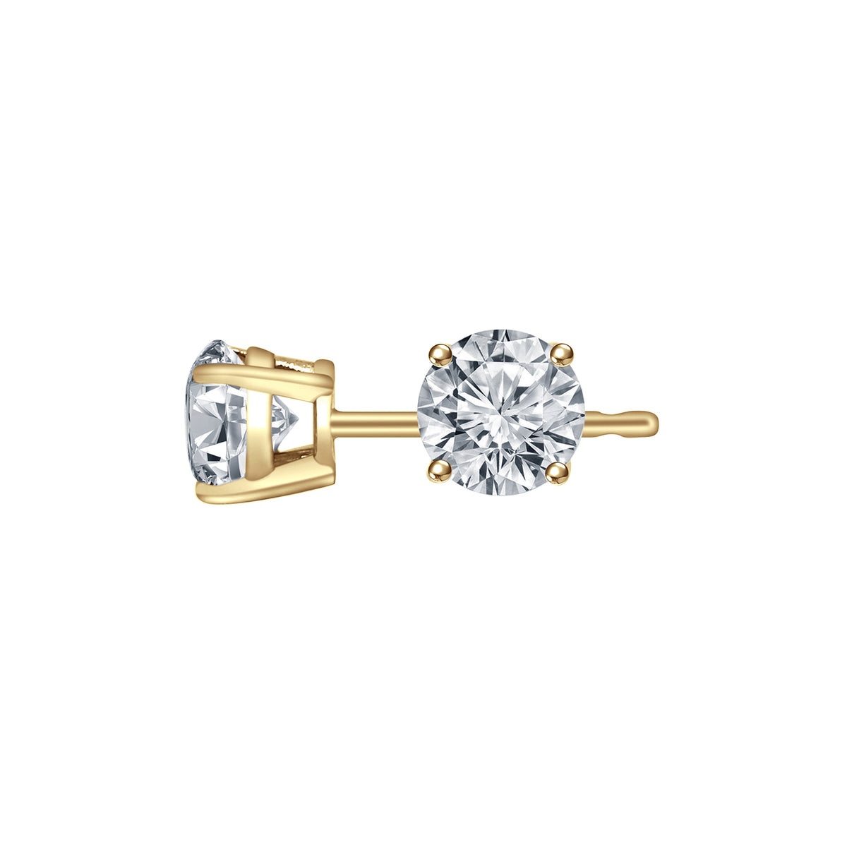 1/10ct. t.w. Diamond Stud Earrings in 14K Yellow Gold