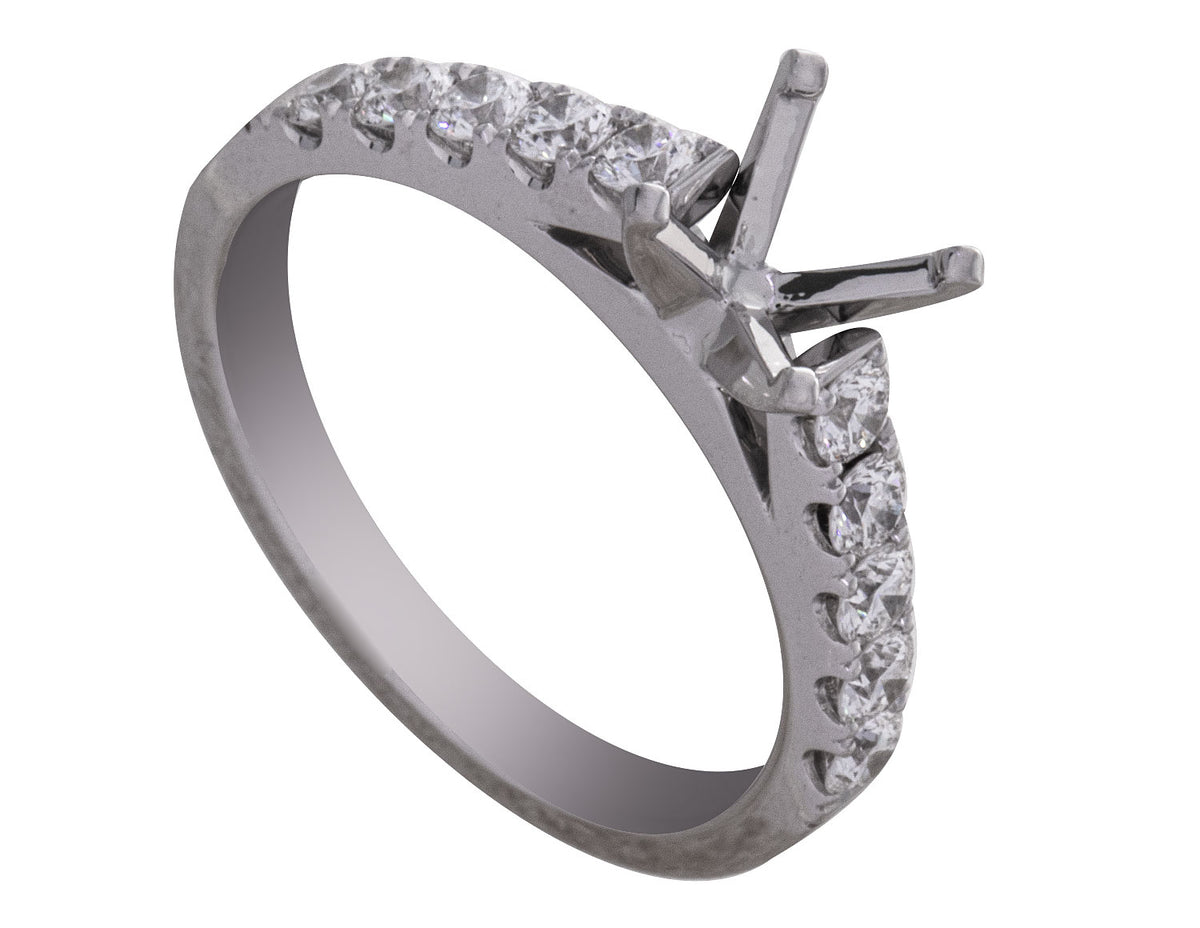 1/2ct. t.w. Diamond Engagement Ring in 14K White Gold