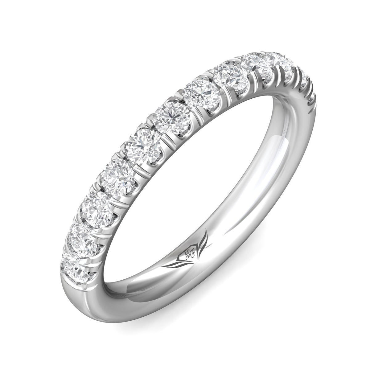 3/4ct. t.w. Diamond Wedding Band in 14K White Gold