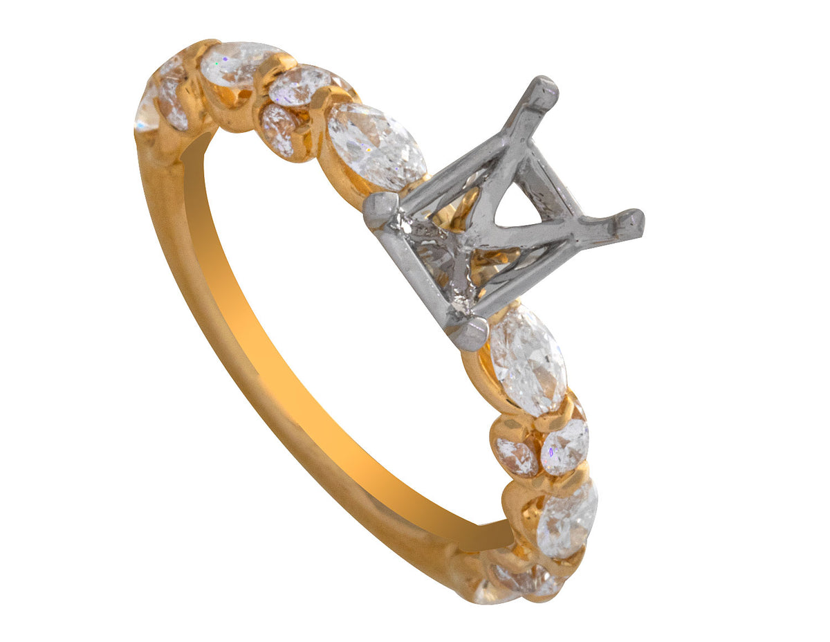 1ct. t.w. Diamond Engagement Ring in 18K Yellow Gold