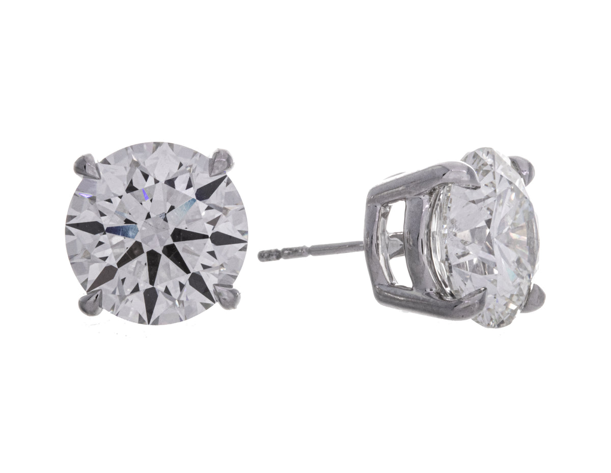8 2/5ct. t.w. Round Brilliant Newborn Lab Created Diamond Studs in 14K White Gold