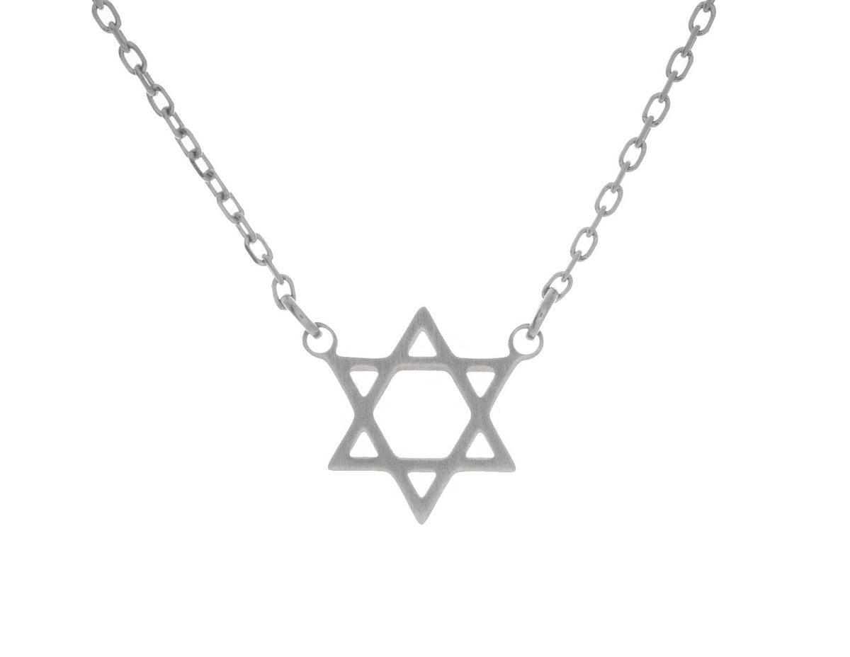 14mm Star of David Pendant in Stainless Steel