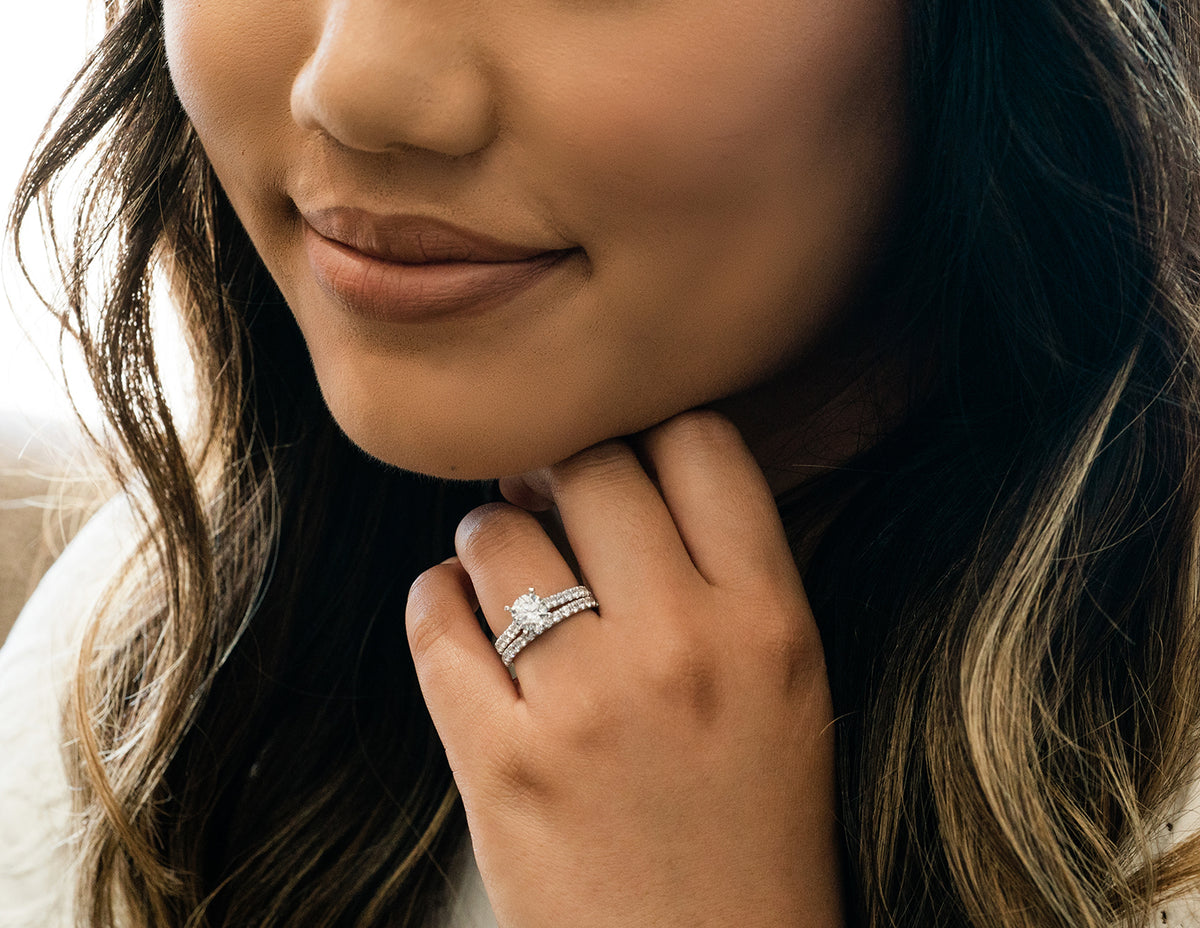 1/3ct. t.w. Round Diamond Anniversary Ring in 14K White Gold