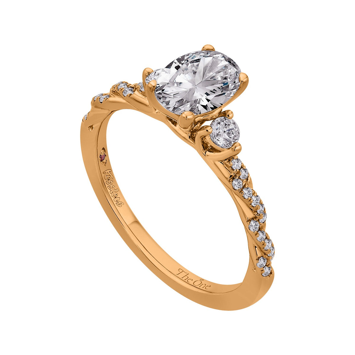 1/4ct. t.w. Round Cut Diamond Engagement Ring in 14K White Gold