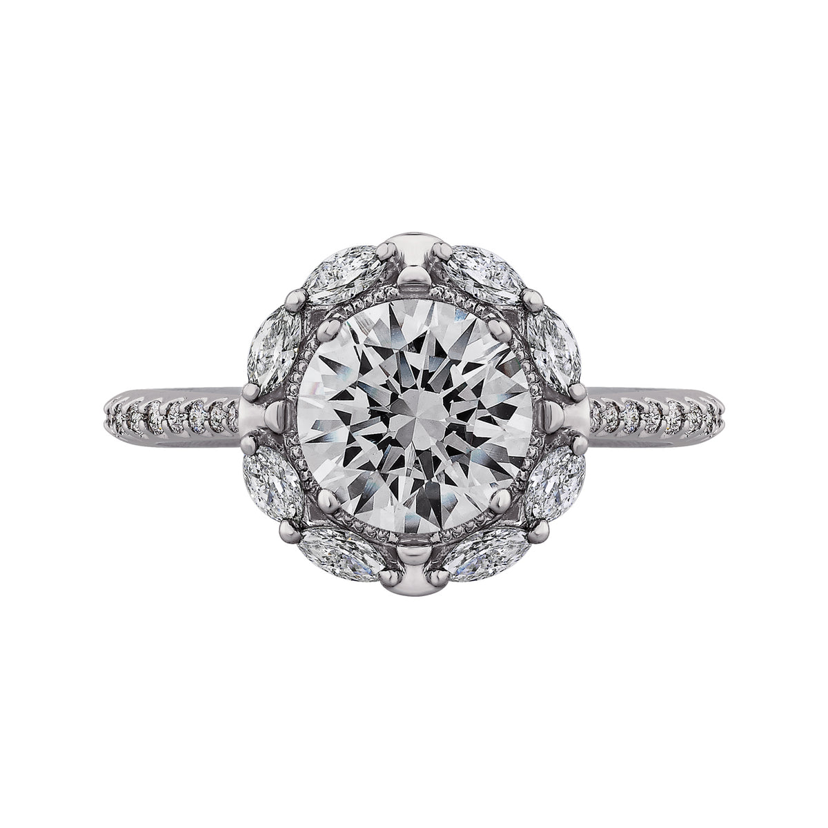 1/2ct. t.w. Diamond Engagement Ring in 14K White Gold