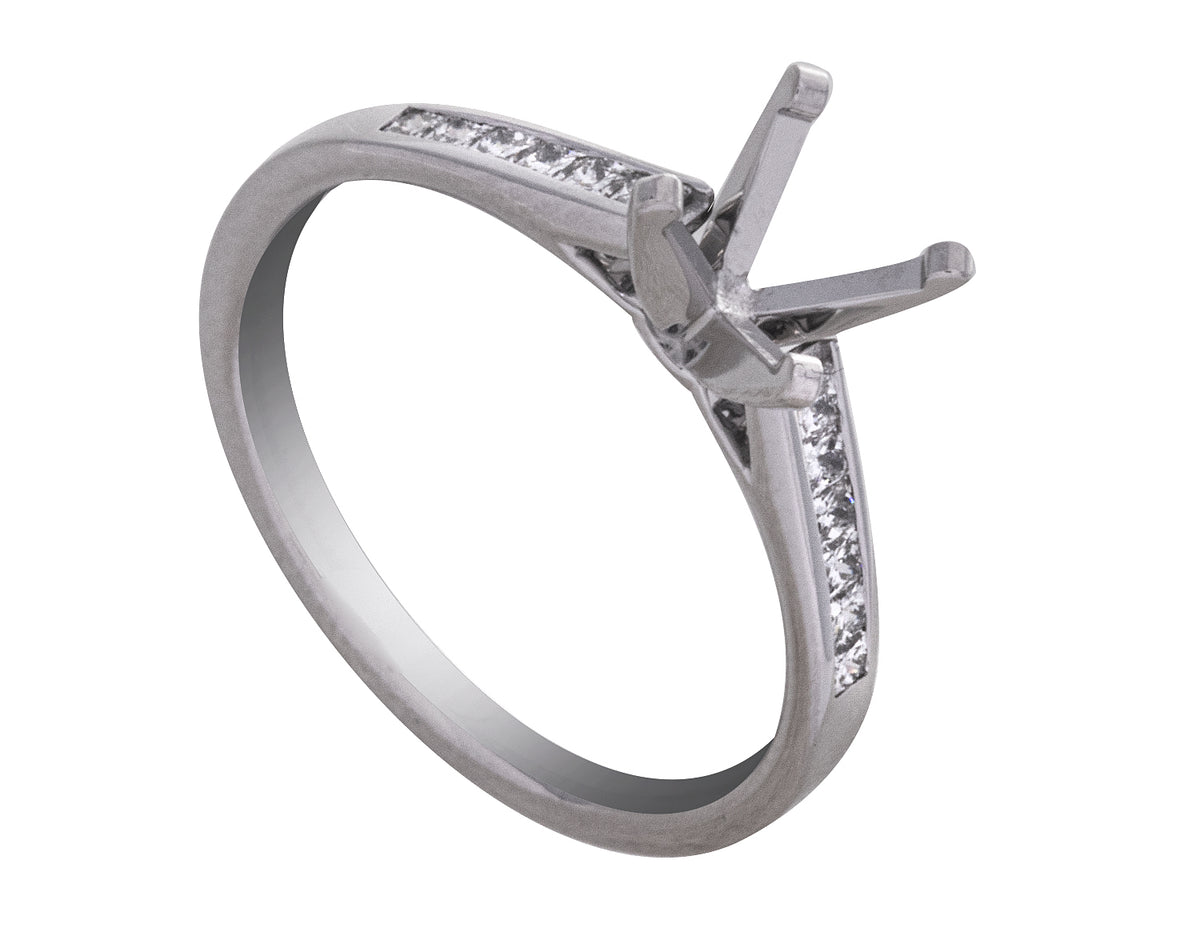 1/4ct. t.w. Diamond Engagement Ring in 14K White Gold