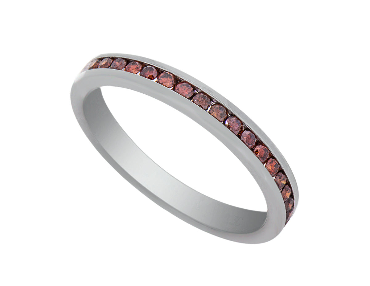 1/4ct. t.w. Red Diamond Ring in 14K Rose Gold