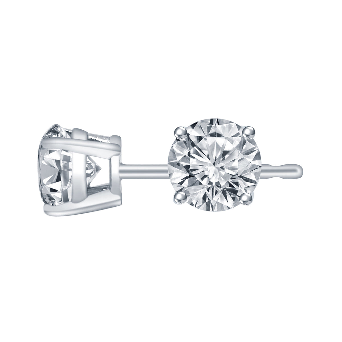 5/8ct. t.w. Diamond Stud Earrings in 14K White Gold