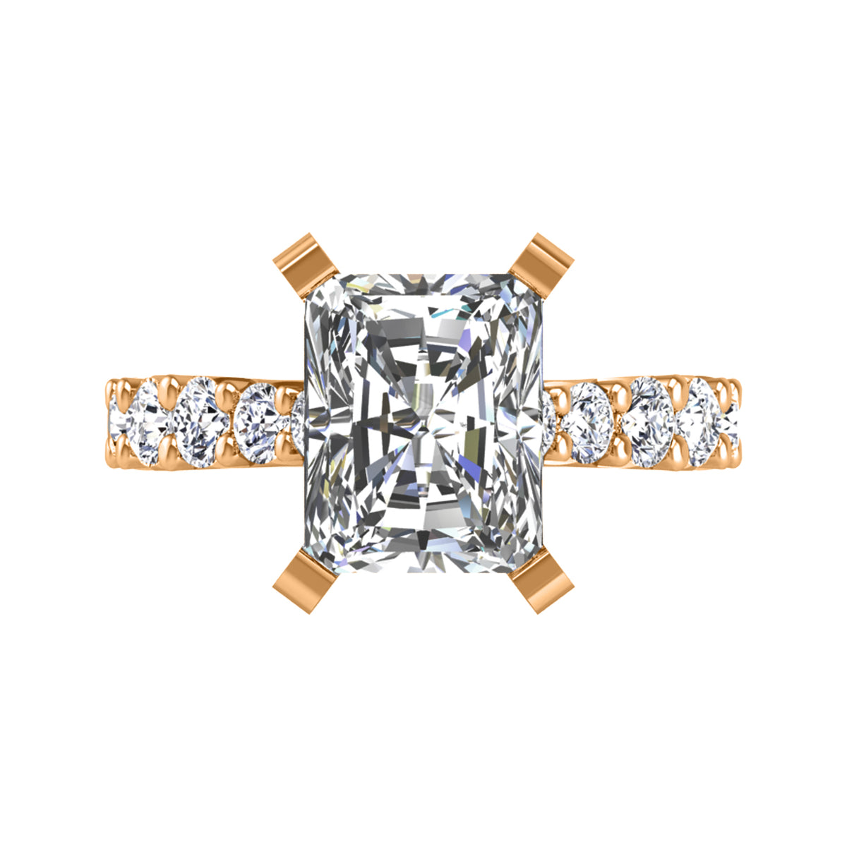 7/8ct. t.w. Diamond Engagement Ring in 14K Yellow Gold