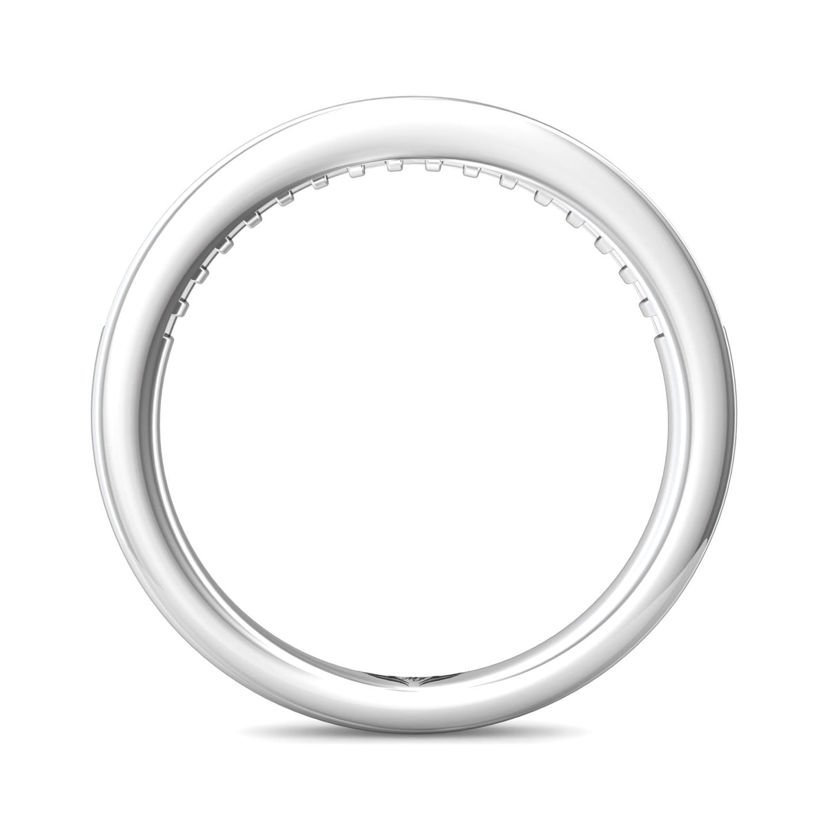 1/4ct. t.w. Round Cut Diamond Wedding Ring in 14K White Gold