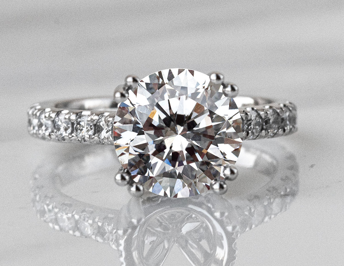 3/4ct. t.w. Newborn Lab Created Diamond Engagement Ring in Platinum