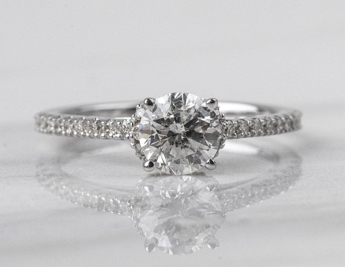 1 1/4ct. t.w. Round Cut Kessler 81 Diamond Engagement Ring in 14K White Gold