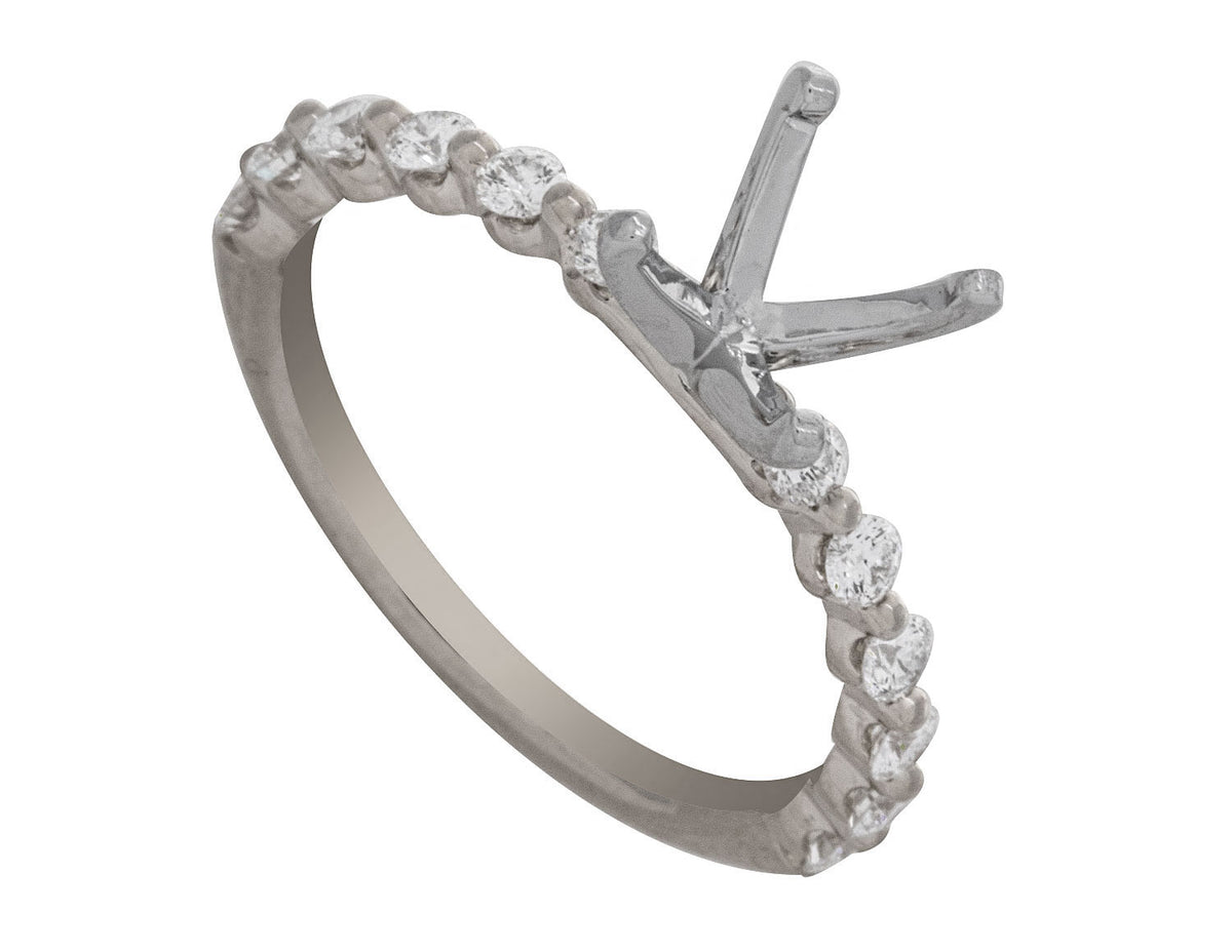 1/2ct. t.w. Kessler 81 Diamond Engagement Ring in Platinum