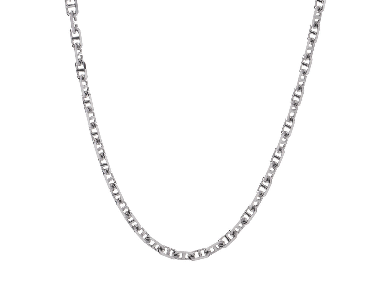 20" Diamond Cut Anchor Chain in Sterling Silver