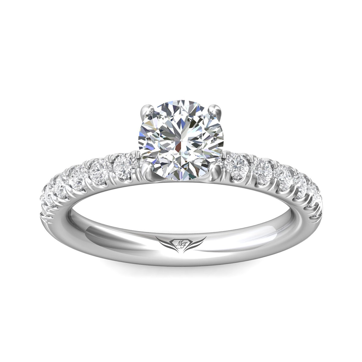 1/2ct. t.w. Diamond Engagement Ring in 14K White Gold