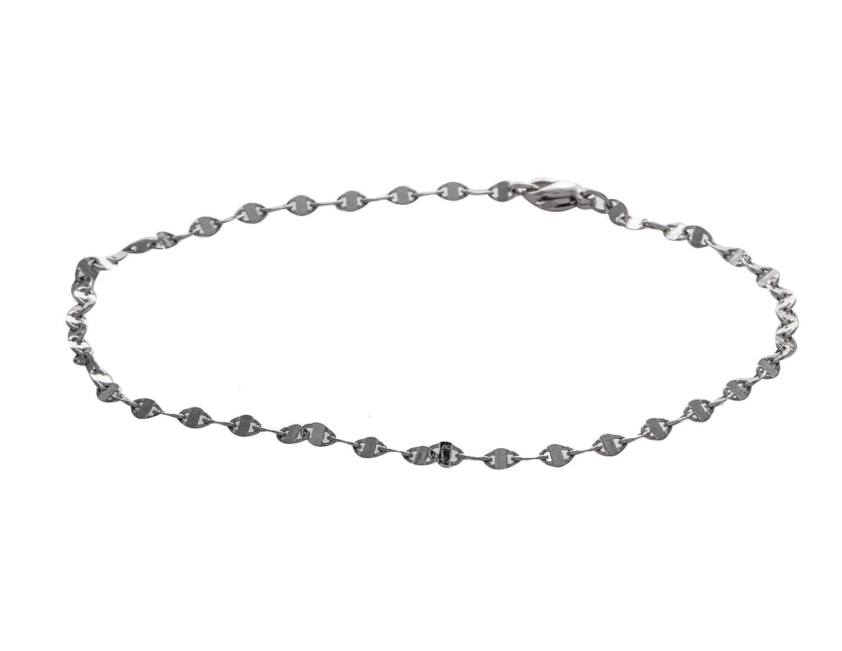 Stainless Steel Mariner Link Chain Anklet