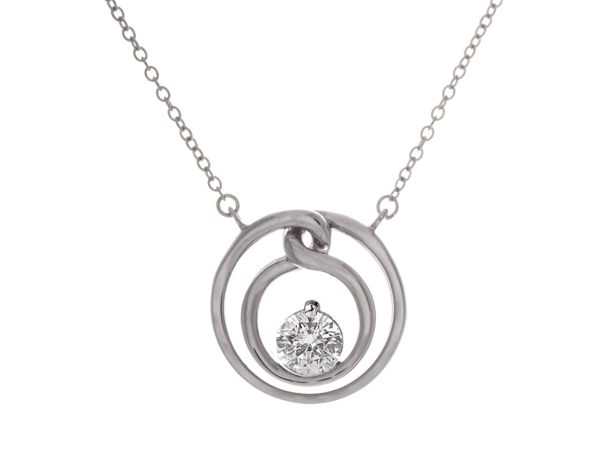 1/2ct. Kessler 81 Diamond Pendant in 14K White Gold