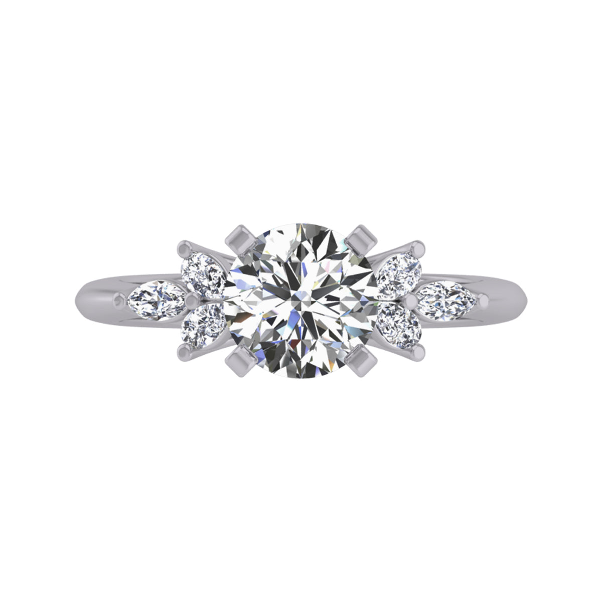 1/4ct. t.w. Diamond Engagement Ring in 14K White Gold