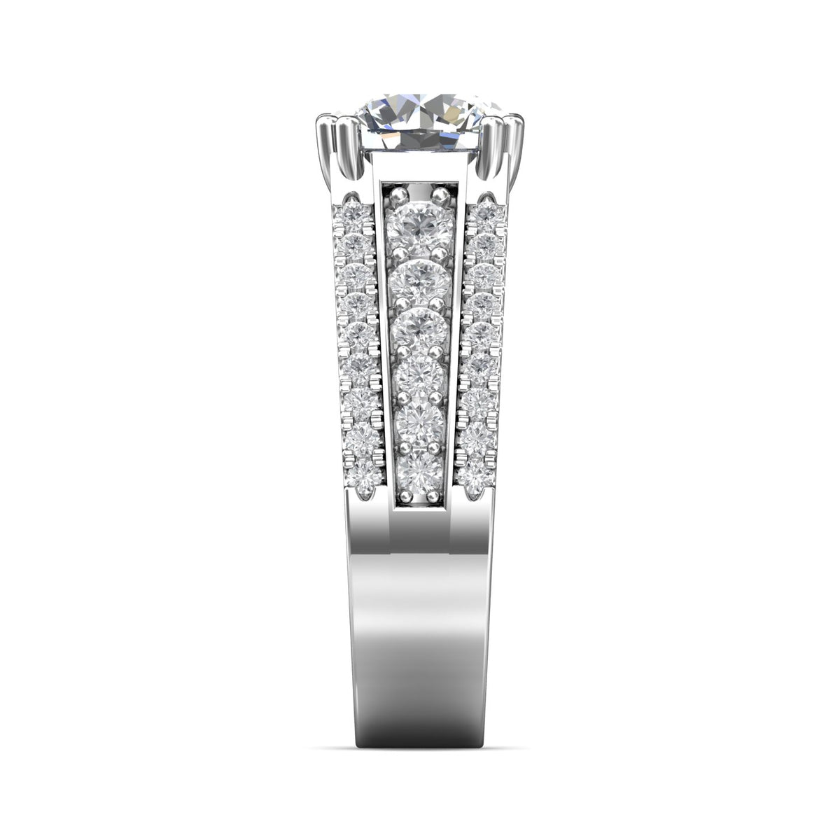 .04ct. t.w. Diamond Engagement Ring in 14K White Gold