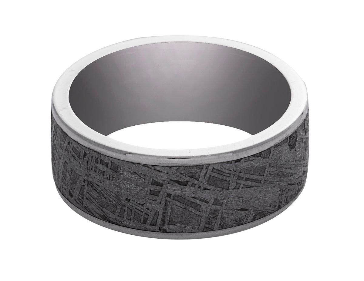 9mm Cobalt Chrome & Meteorite Wedding Band